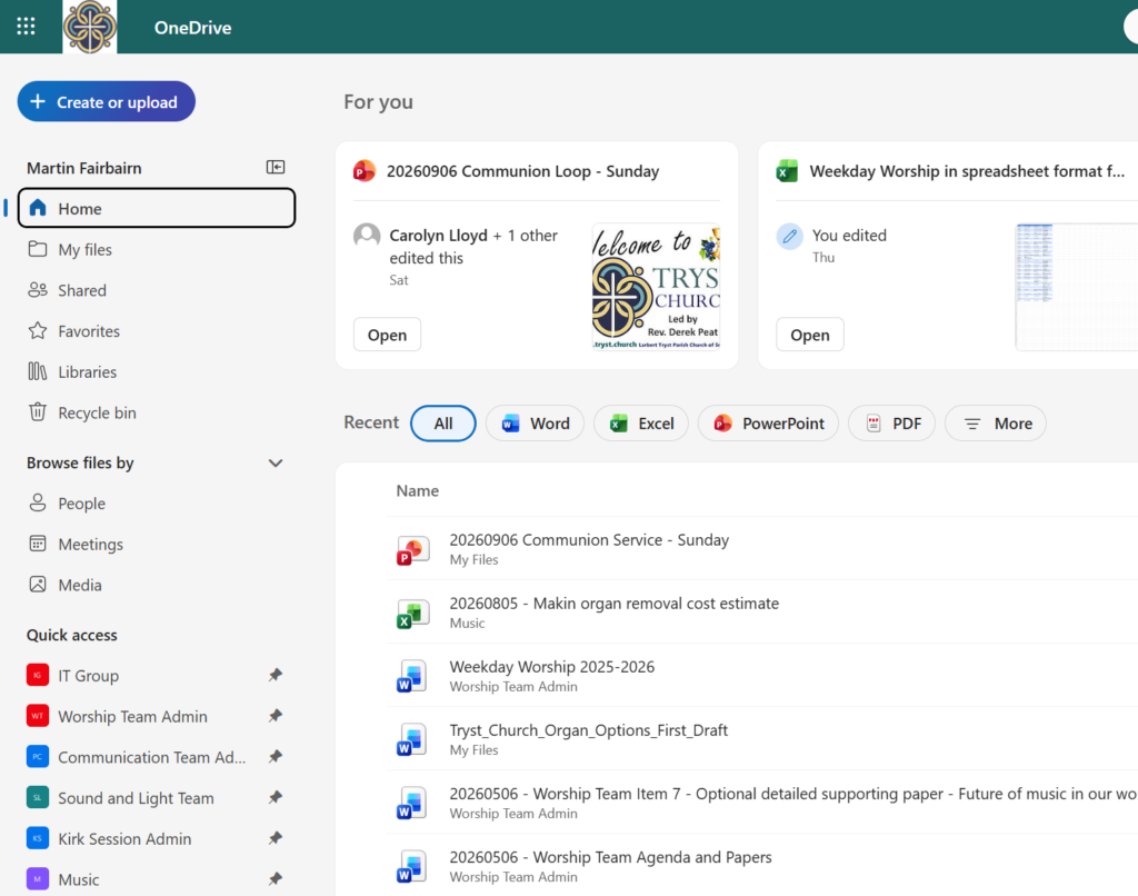 How to pin a Group or Library to Quick Access in OneDrive How to pin a Group or Library to Quick Access in OneDrive